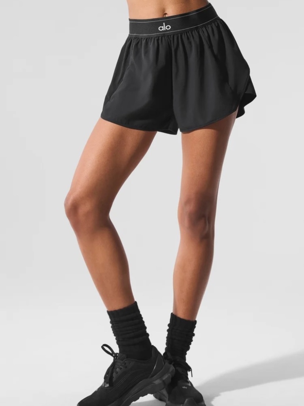 Black Alo Running Shorts, Size L